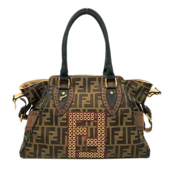 Fendi Handbags - Fendi Tote Bag Handbag Canvas Brown